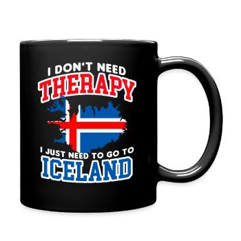 Iceland - Full Colour Mug - black - Right