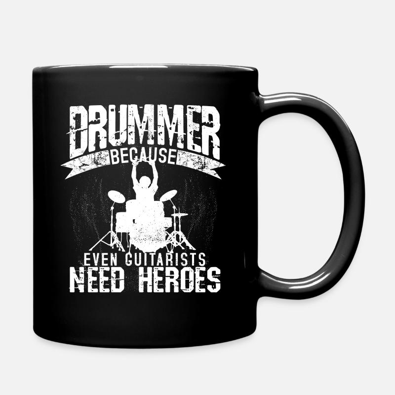 Batteur - Drummer batteur cadeau - Mug uni - noir