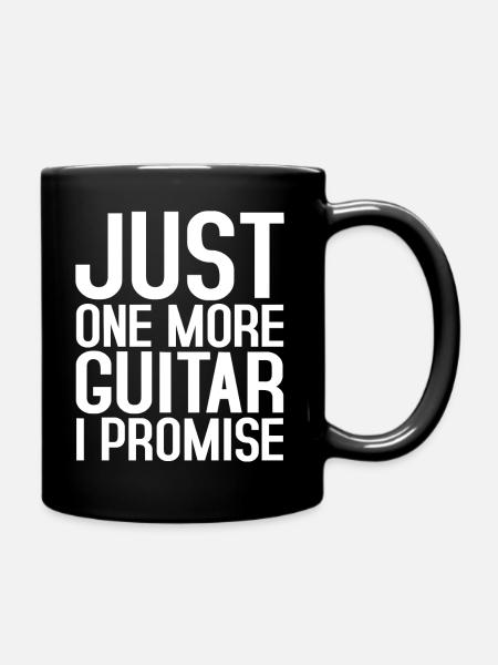 guitars - Full Colour Mug - black