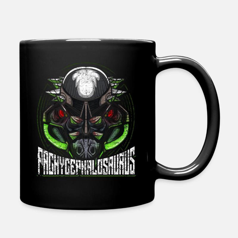 Roboter Dino - Tasse einfarbig - Schwarz
