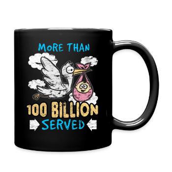 Storch - Tasse einfarbig - Schwarz - Rechts