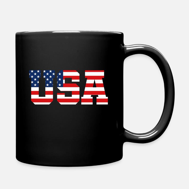 USA - Tasse einfarbig - Schwarz
