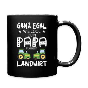 Farmer - farmer dad farmer father gift - Full Colour Mug - black - Right