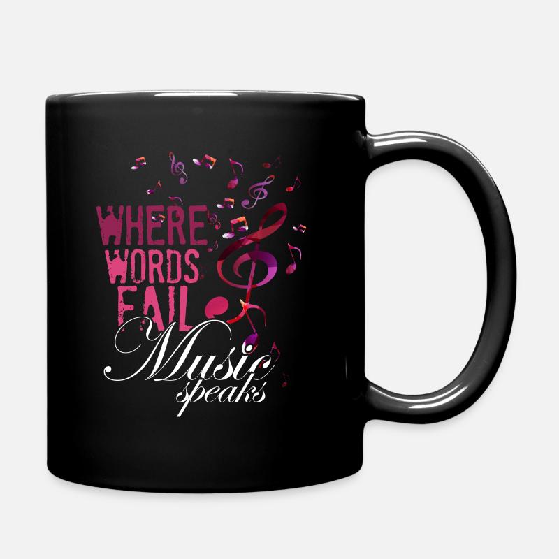 École de musique clef - Mug uni - noir