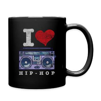 J'aime le hip hop - Mug uni - noir - Droite