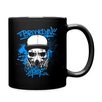Hip Hop - Tasse einfarbig - Schwarz - Rechts