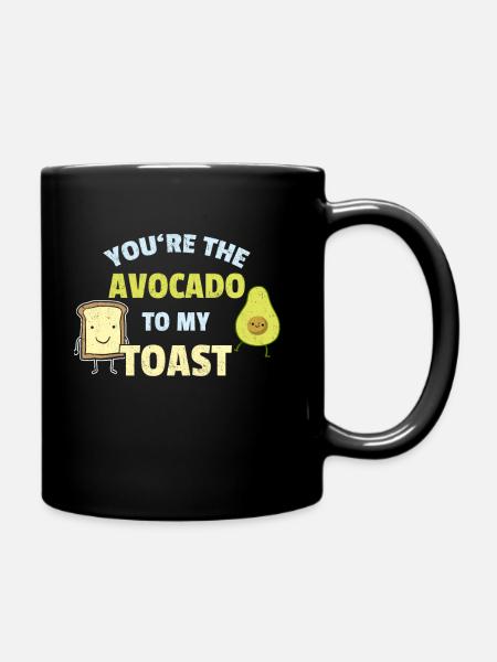 Avocado - Tasse einfarbig - Schwarz