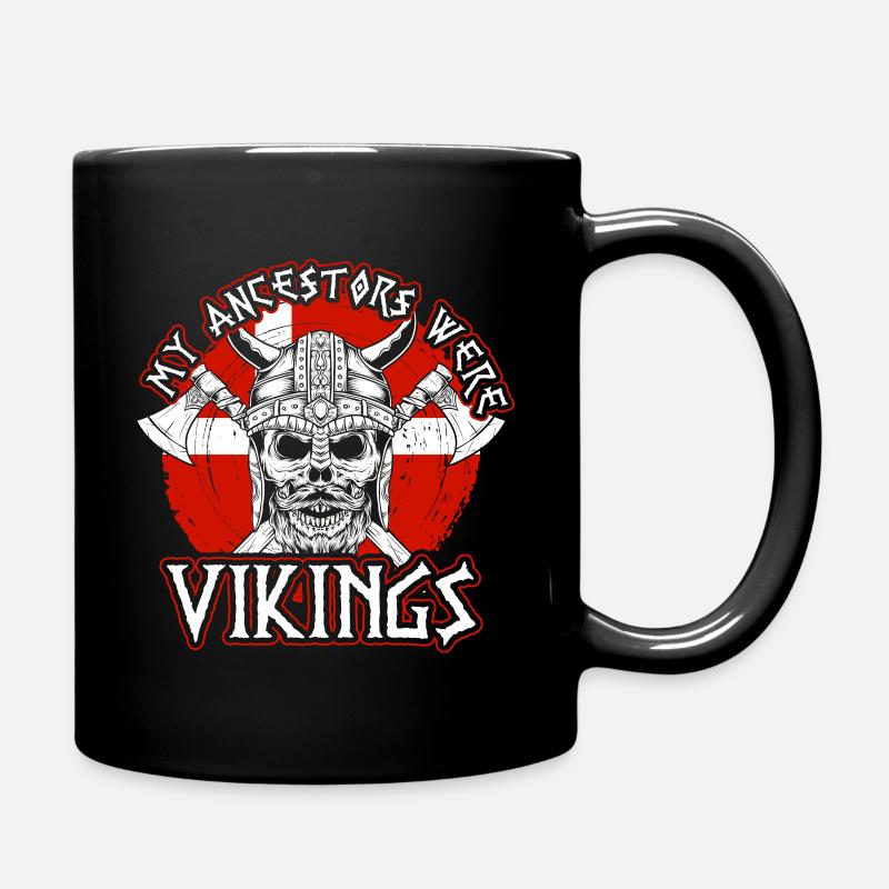 Meine Vorfahren Waren Wikinger Dänemark - Tasse einfarbig - Schwarz