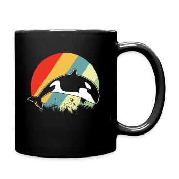 killer whale - Full Colour Mug - black - Right