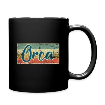Orca baleine à épée baleine baleine dauphin animal - Mug uni - noir - Droite