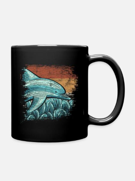 dauphin - Mug uni - noir