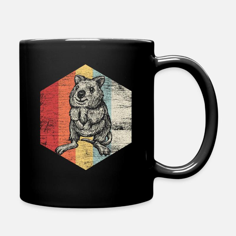 Quokka - Tasse einfarbig - Schwarz