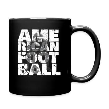 Cadeau de football américain - Mug uni - noir - Droite