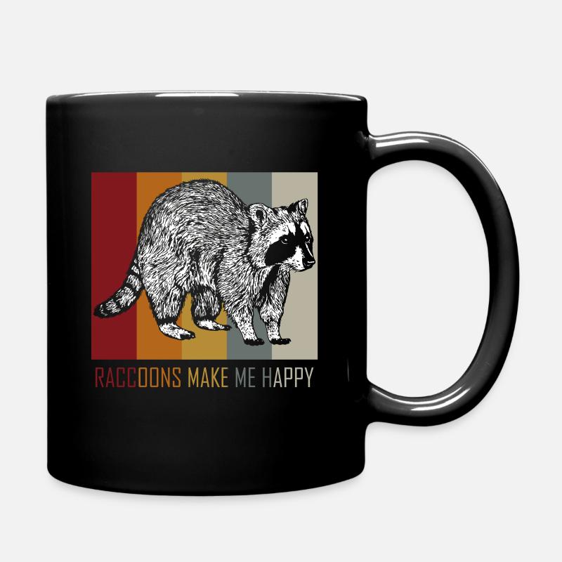 raton laveur - Mug uni - noir