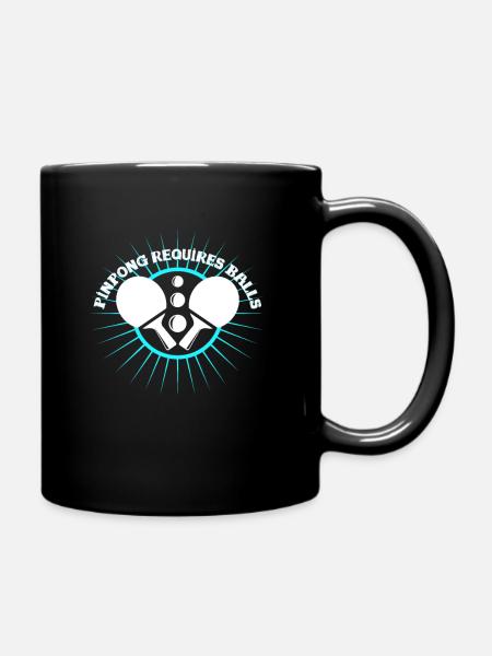 Ping-pong pun - Full Colour Mug - black