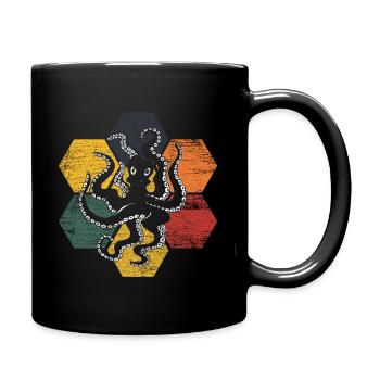 Poulpe poulpe pieuvres plongeur plongeur - Mug uni - noir - Droite
