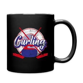 curling - Mug uni - noir - Droite