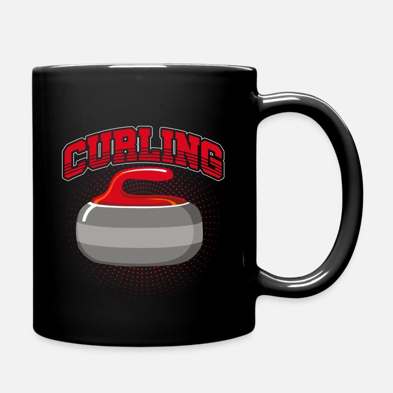 curling - Mug uni - noir