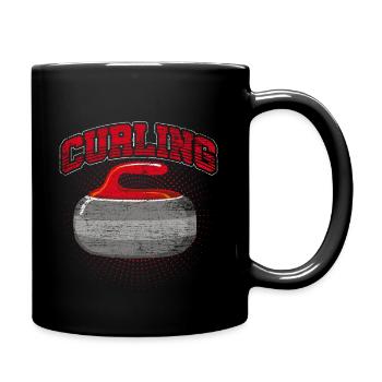 curling - Mug uni - noir - Droite