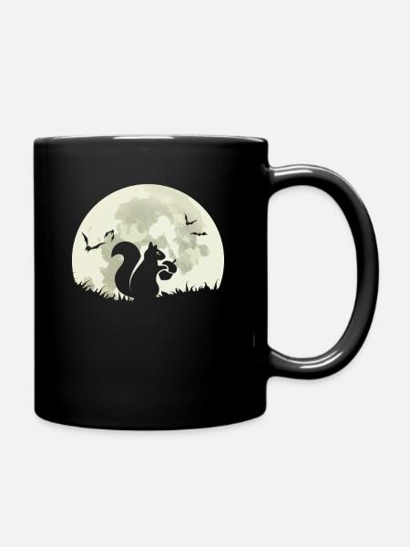 Écureuil lune chauve-souris - Mug uni - noir