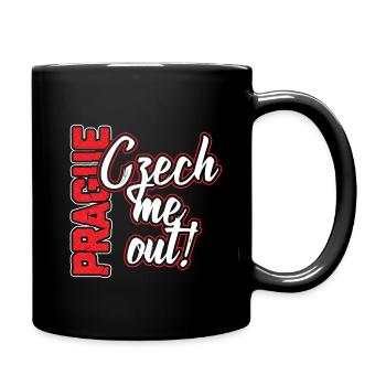 Prag - Tasse einfarbig - Schwarz - Rechts