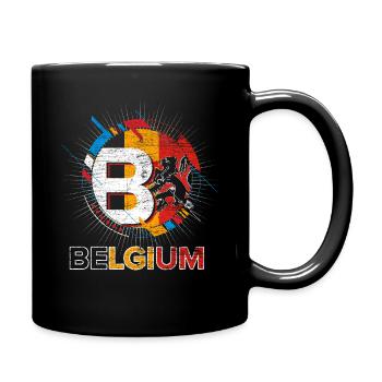 Belgien - Tasse einfarbig - Schwarz - Rechts