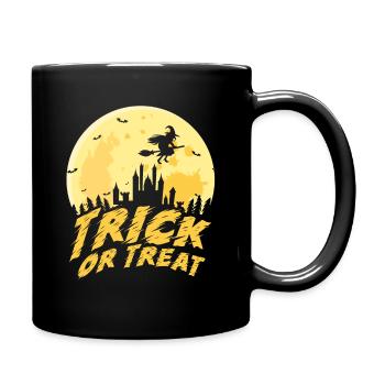 Süßes oder Saures Halloween Kostüm - Tasse einfarbig - Schwarz - Rechts