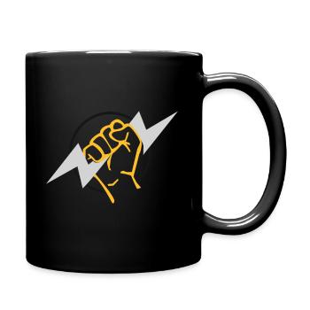 Electrician high voltage! Gift idea - Full Colour Mug - black - Right