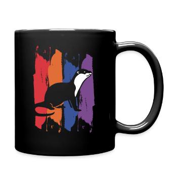 Otter marten - Full Colour Mug - black - Right