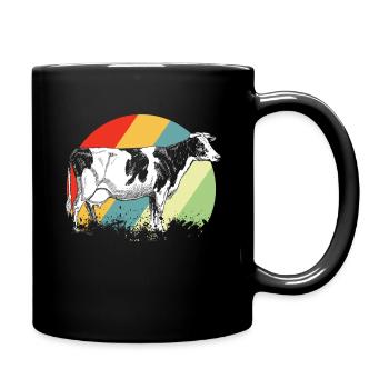 cow - Full Colour Mug - black - Right