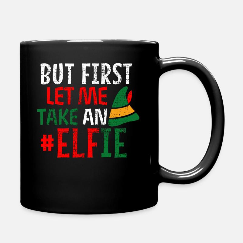 Elfie, jeu de mots - Mug uni - noir