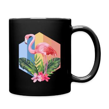 flamant - Mug uni - noir - Droite