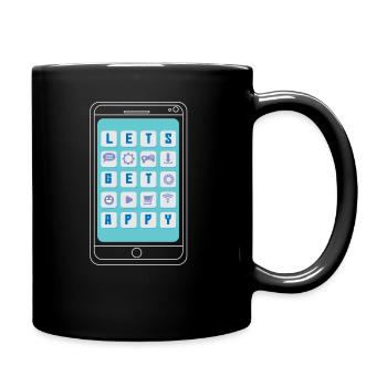 App Mobile Smartphone - Full Colour Mug - black - Right