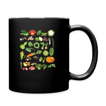 Toutes sortes de légumes - Mug uni - noir - Droite