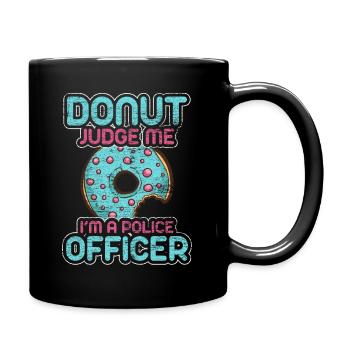 Police Donat Policier Cadeau Police Policier - Mug uni - noir - Droite