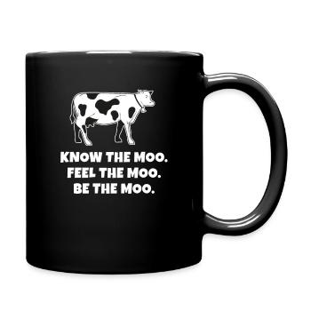 Kuh Kühe Tierliebhaber Bauernhof - Tasse einfarbig - Schwarz - Rechts