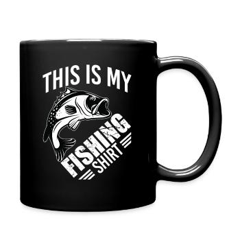 Pêcheur pêche pêcheur t-shirt pêche - Mug uni - noir - Droite