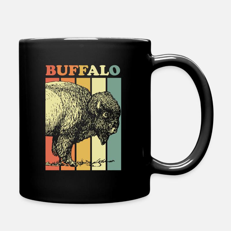 Büffel - Tasse einfarbig - Schwarz