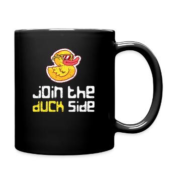 Ente Cooles Tier - Tasse einfarbig - Schwarz - Rechts