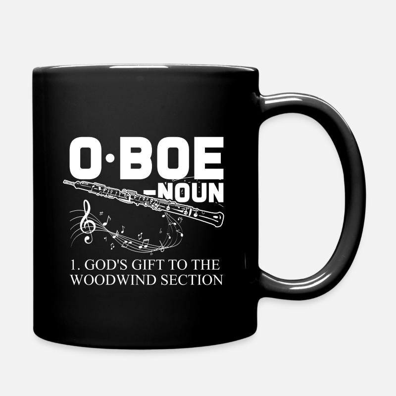 Instrument à vent hautbois - Mug uni - noir