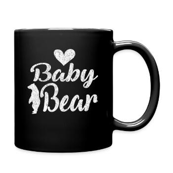 Ourson avec cœur - Mug uni - noir - Droite