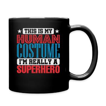 superhero - Full Colour Mug - black - Right