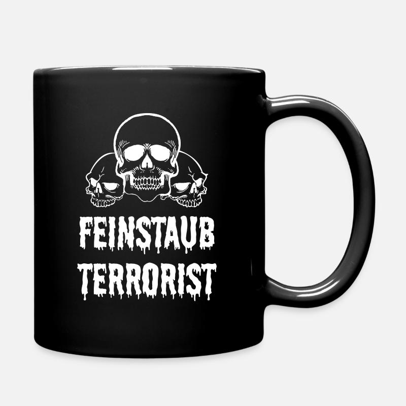 Feinstaub Terrorist - Tasse einfarbig - Schwarz