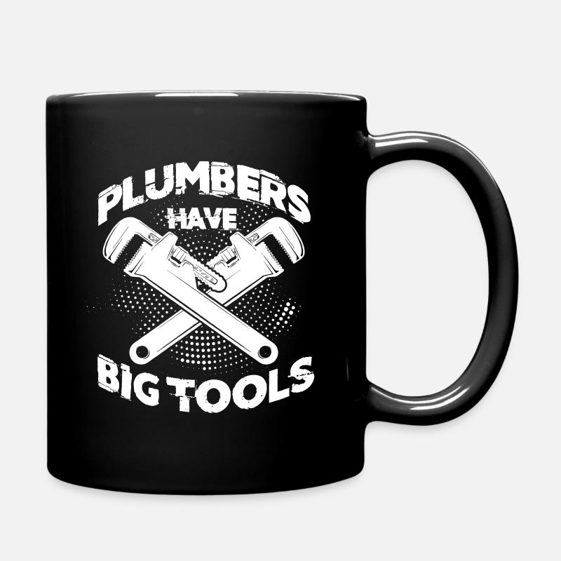 Werkzeug Klempner - Tasse einfarbig - Schwarz