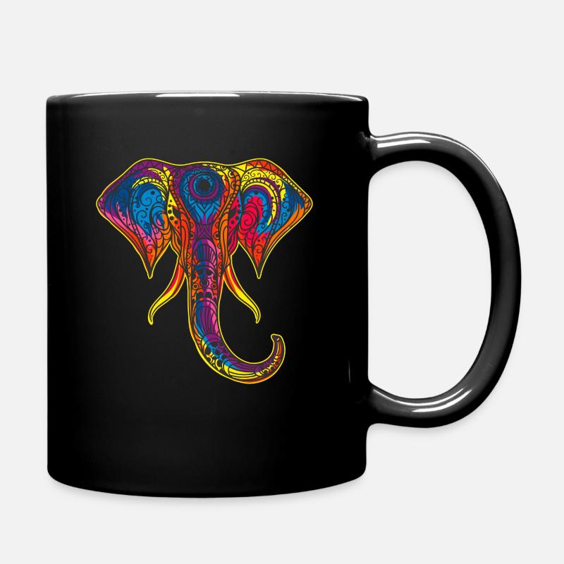 Elefant - Tasse einfarbig - Schwarz