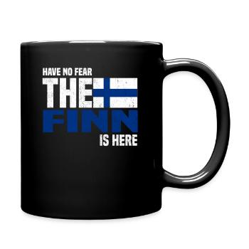 Finnland - Tasse einfarbig - Schwarz - Rechts