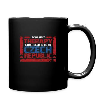 Czech Republic Prague therapy gift gift idea - Full Colour Mug - black - Right