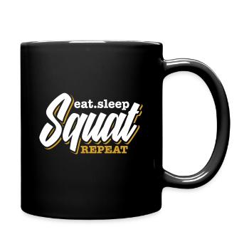 Sport de force - Mug uni - noir - Droite