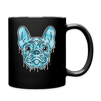Bouledogue Français aquarelle Bouledogue Français - Mug uni - noir - Droite