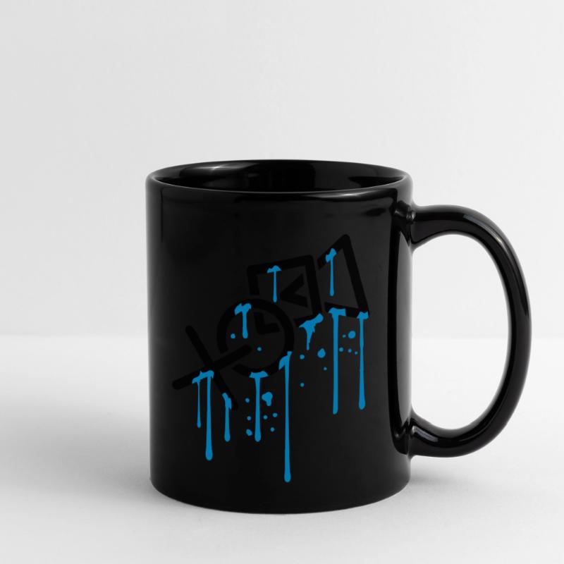 wet drip graffiti controller silhouette cool X vie Full Colour Mug